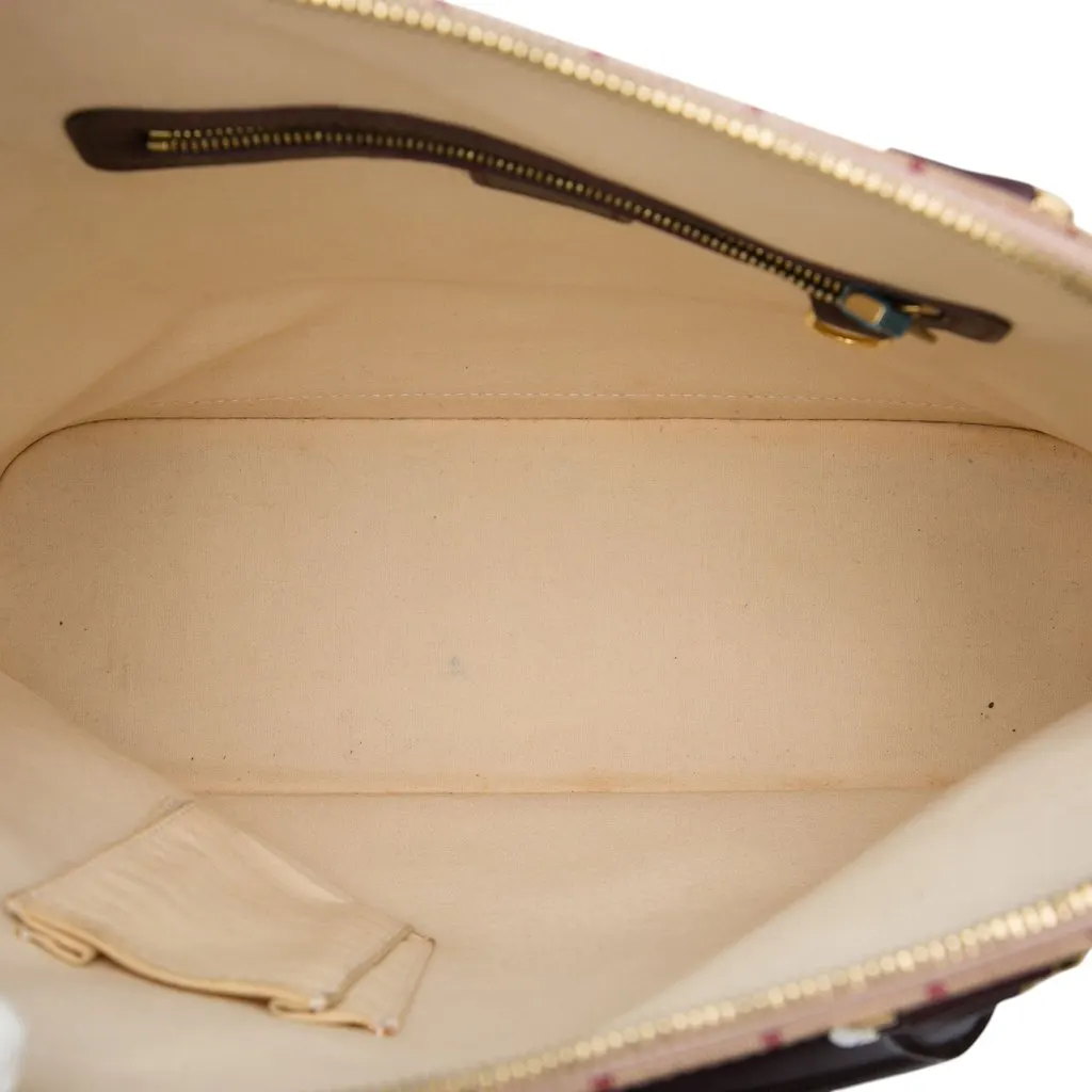 Louis Vuitton Monogram Mini Lin Alma Haut Red Canvas Very good - Model View