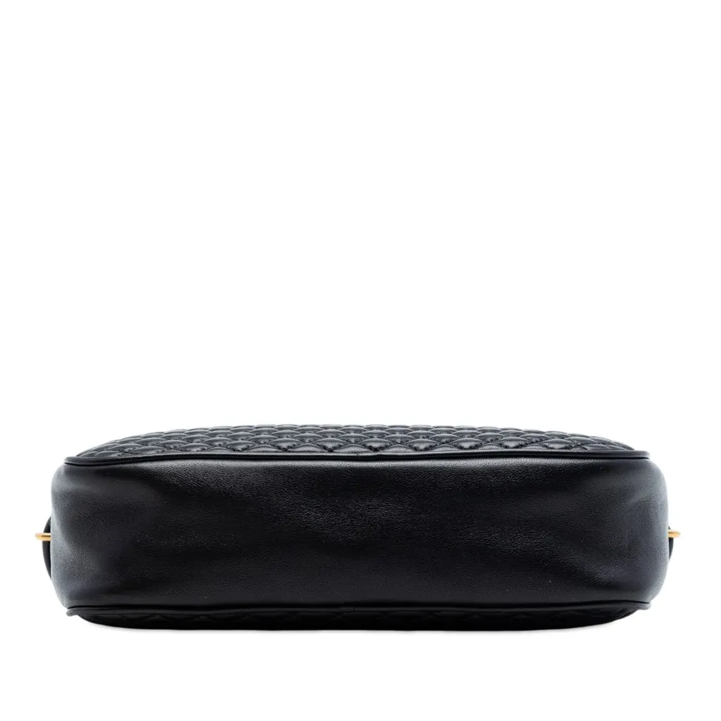 Saint Laurent Quilted Lambskin Victoire Camera Bag Black Leather Very good - Inside View