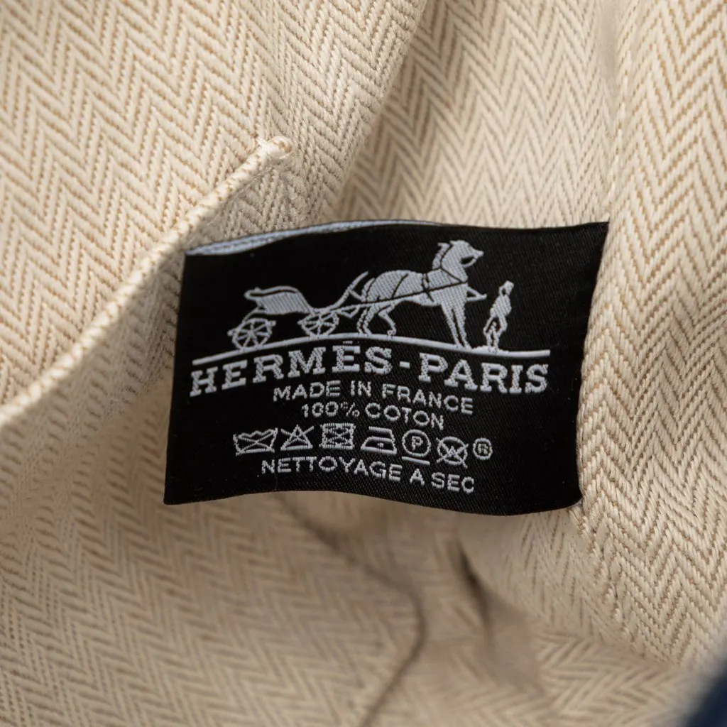 Hermès Small Toile Bride A Brac Case Blue Very good - Box View