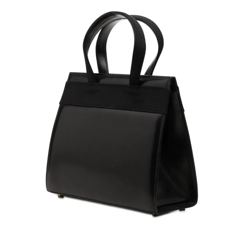 Salvatore Ferragamo Leather Vara Bow Satchel Black Leather Very good - Back View