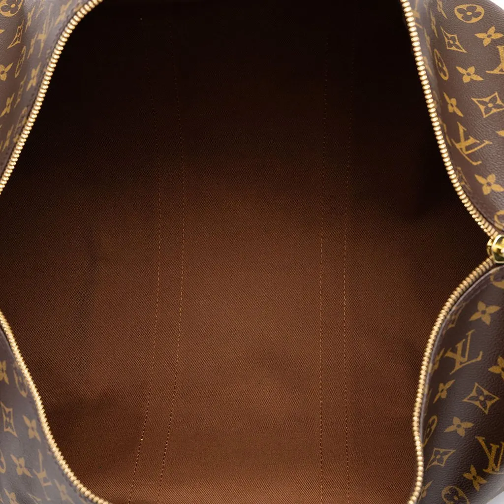 Louis Vuitton Monogram Keepall 50 Brown Canvas Very good - Model View