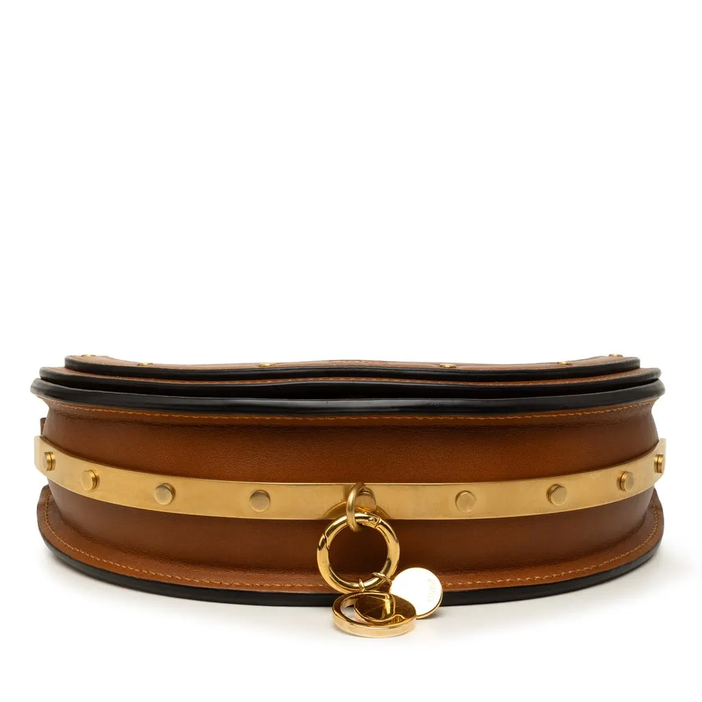 Chloé Mini Calfskin Nile Bracelet Satchel Brown Leather Very good - Inside View