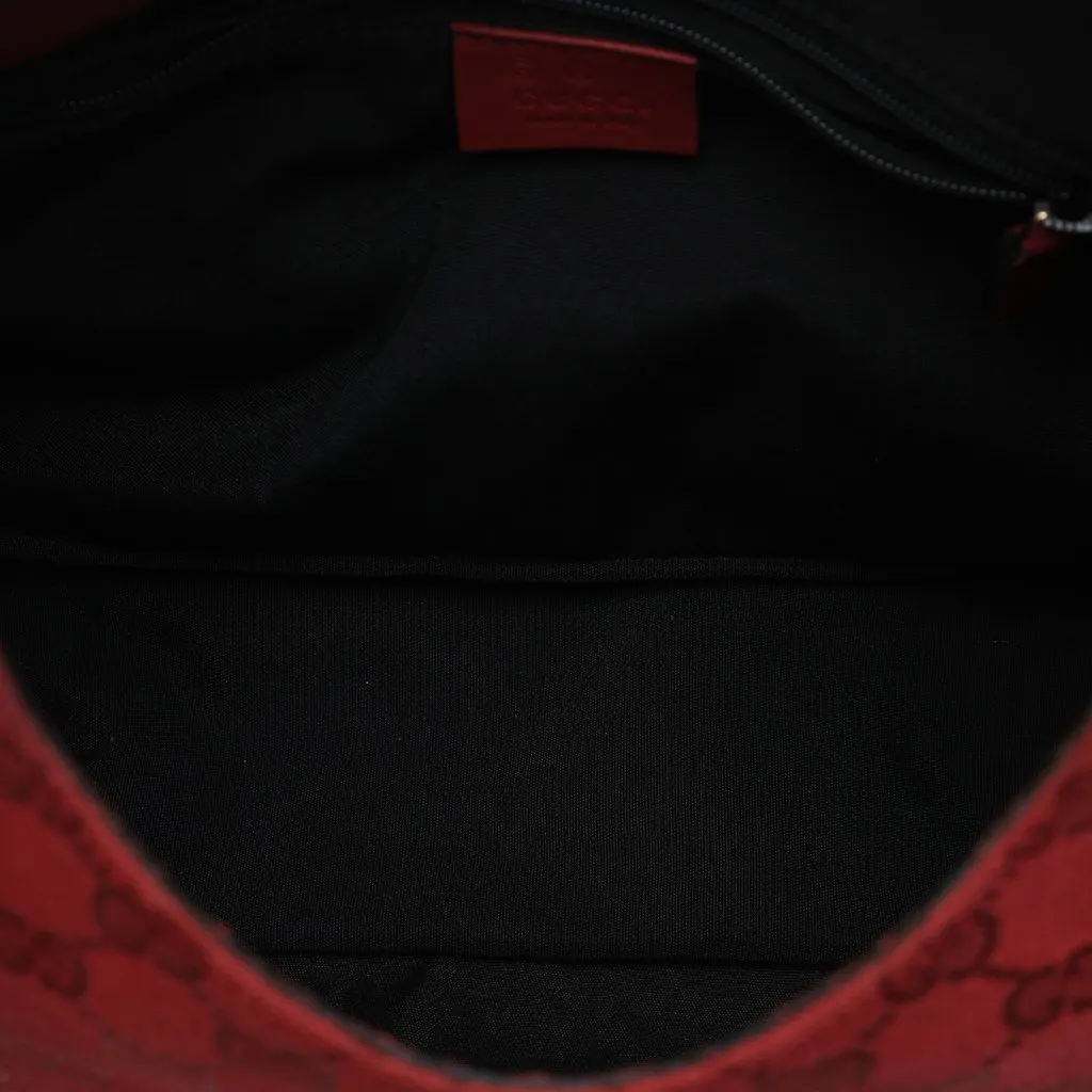 Gucci GG Canvas Colbert Shoulder Bag Red Good - Box View