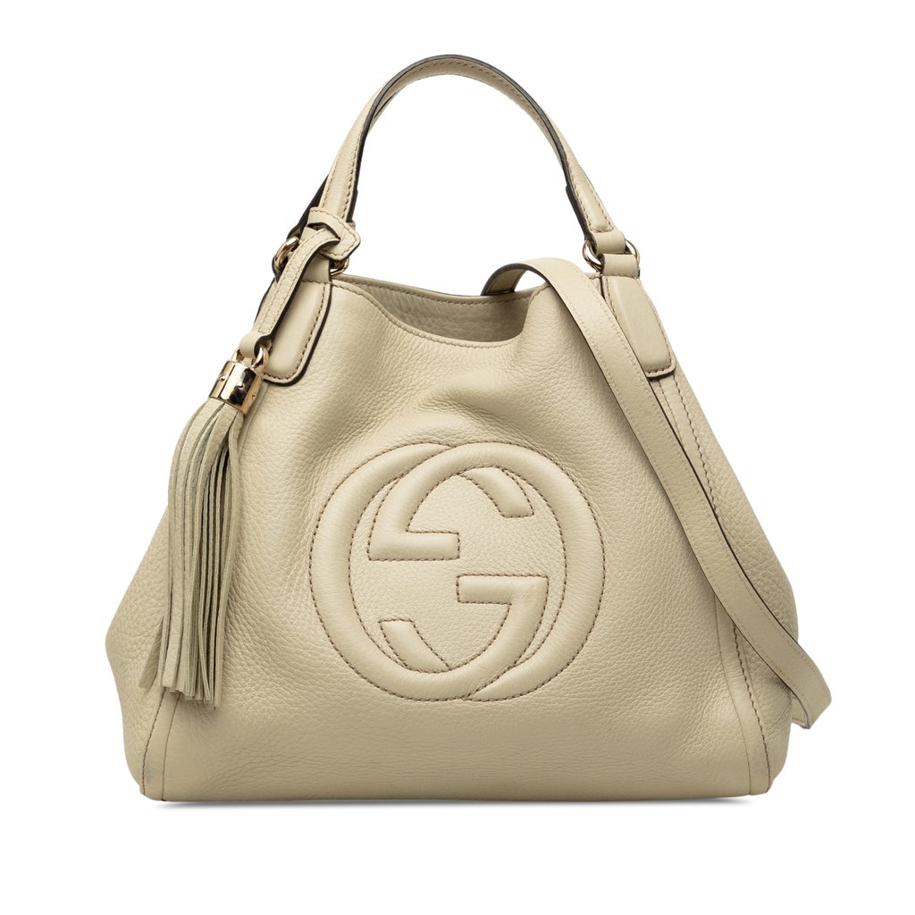 Gucci Small Leather Soho Satchel Brown Medium Leather