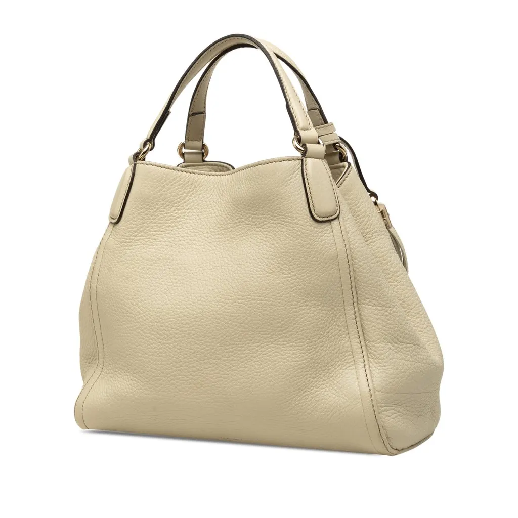 Gucci Small Leather Soho Satchel Brown Leather Very good - Back View
