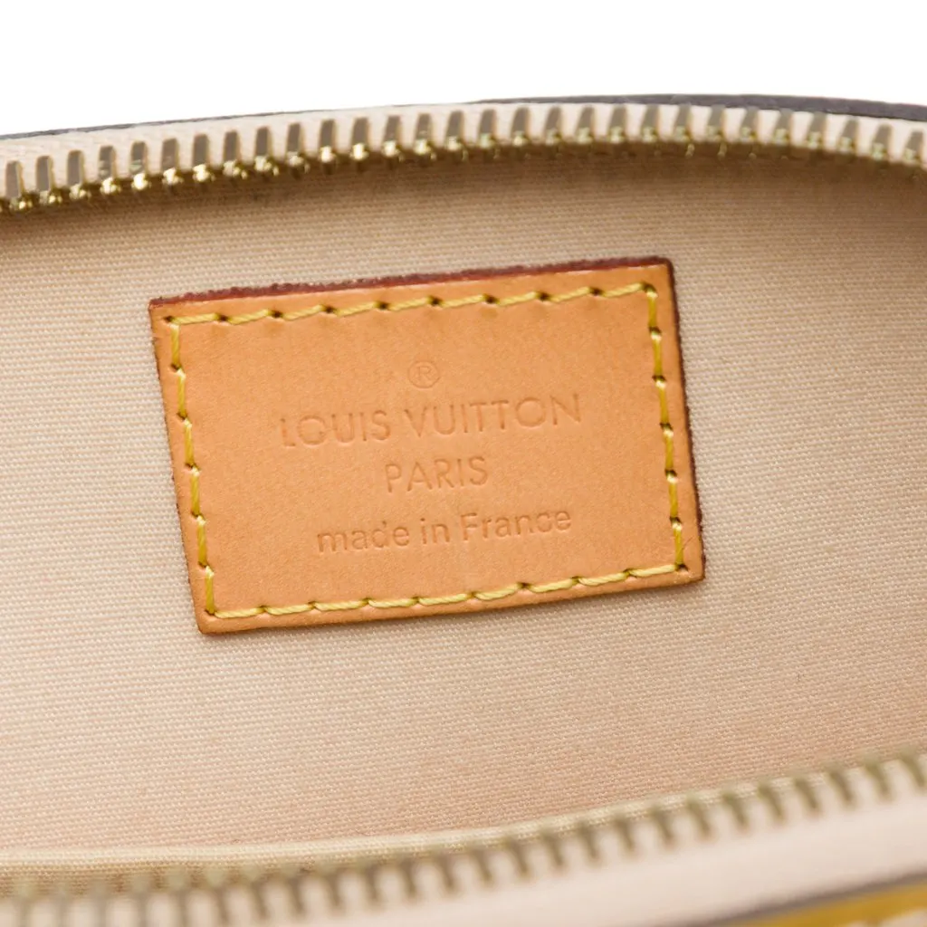 Louis Vuitton Monogram Vernis Alma BB Yellow Leather Very good - Box View