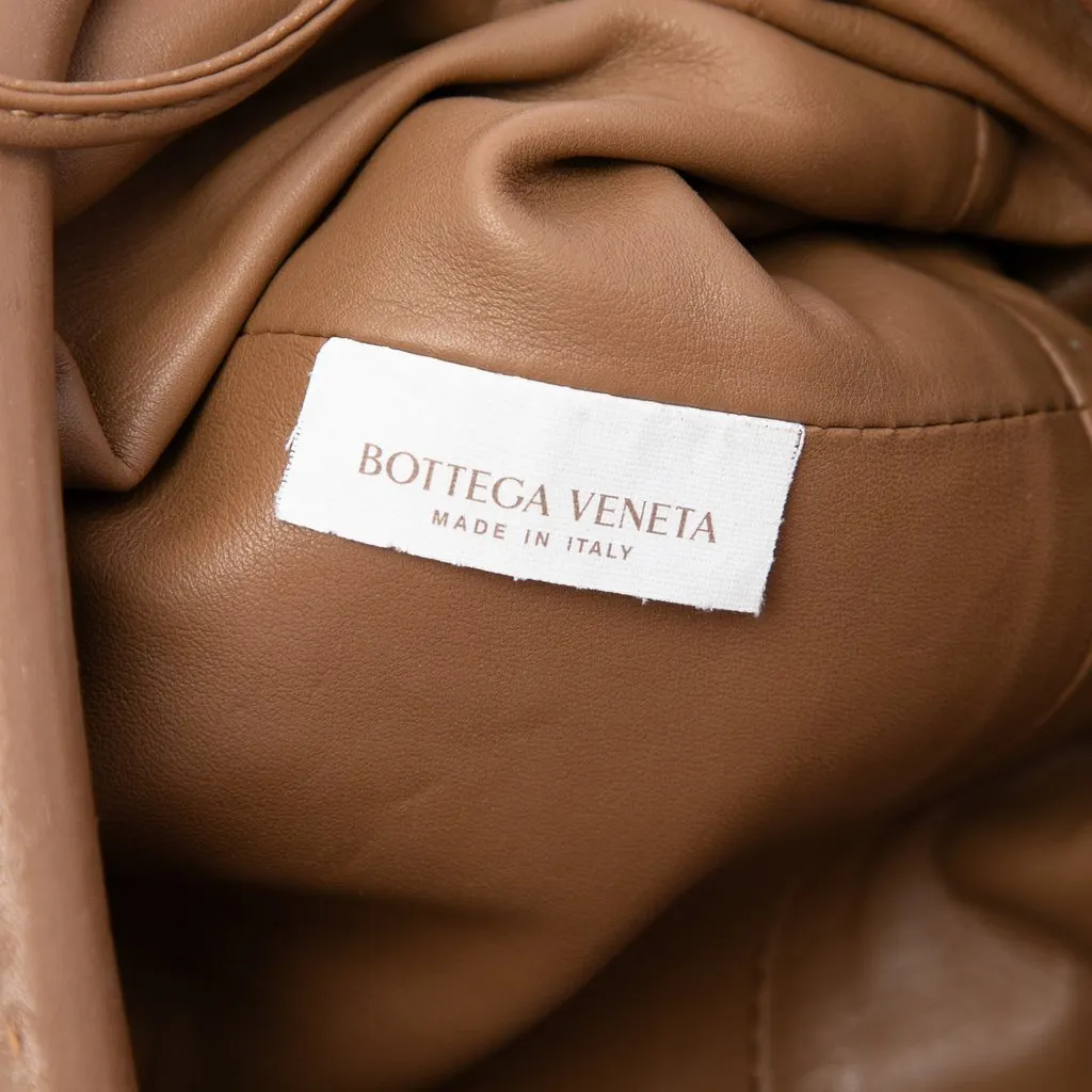 Bottega Veneta Lambskin The Mini Pouch Crossbody Brown Leather Good - Box View