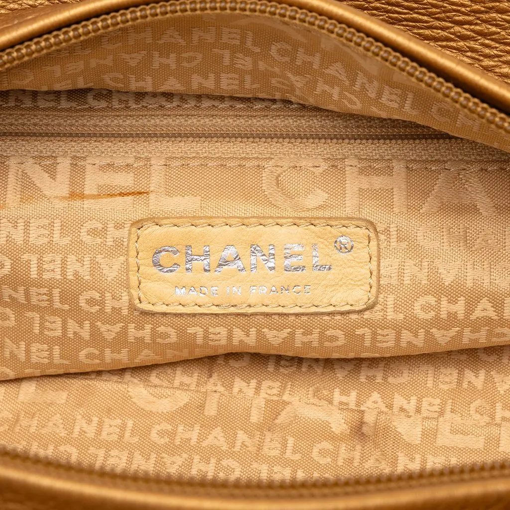 Chanel Small Quilted Metallic Calfskin Le Marais Bowler Bag Gold Leather Very good - Box View