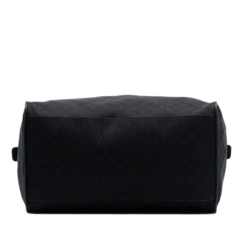 Gucci GG Canvas Web Travel Bag Black Very good - Inside View
