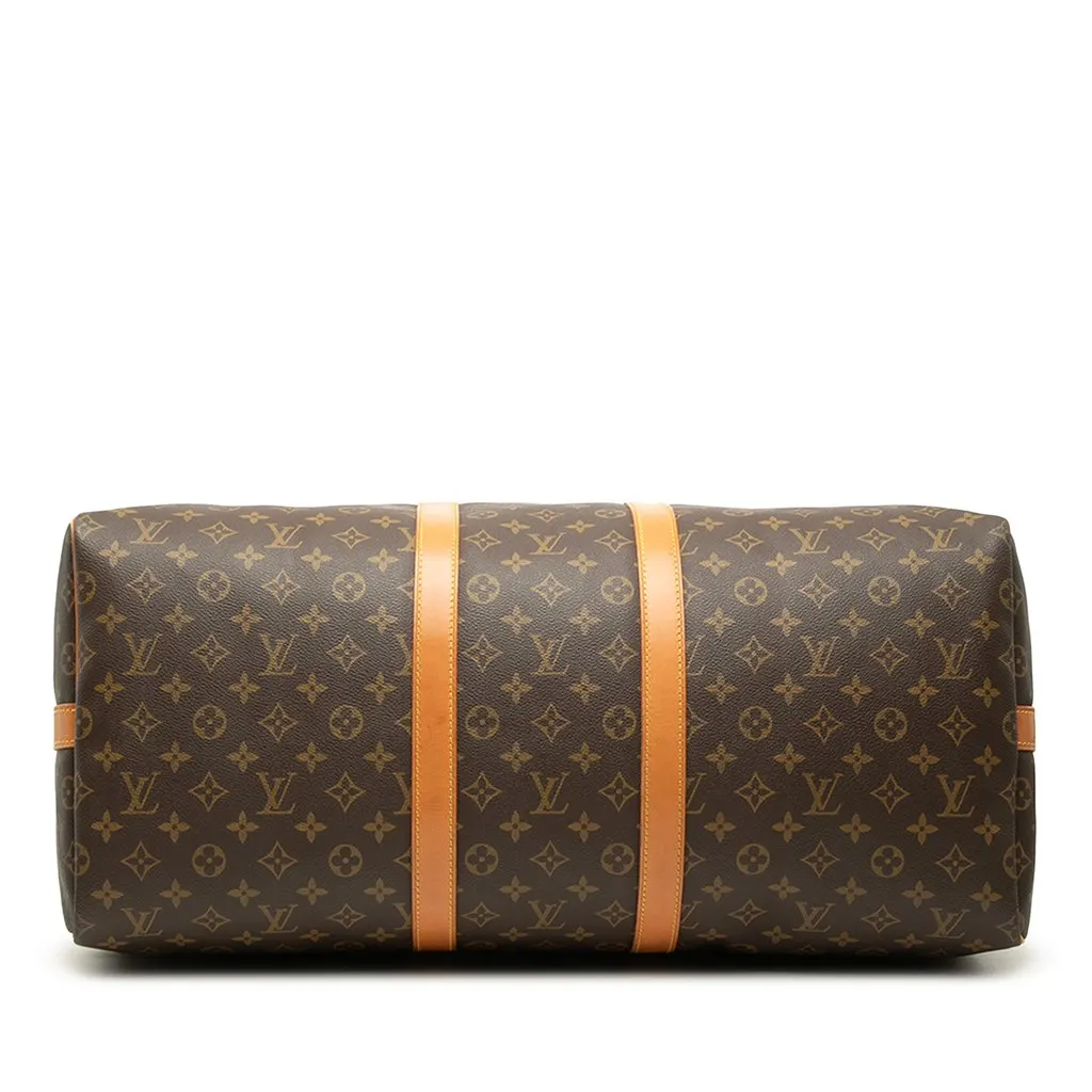 Louis Vuitton Monogram Keepall Bandouliere 55 Brown Very good - Inside View