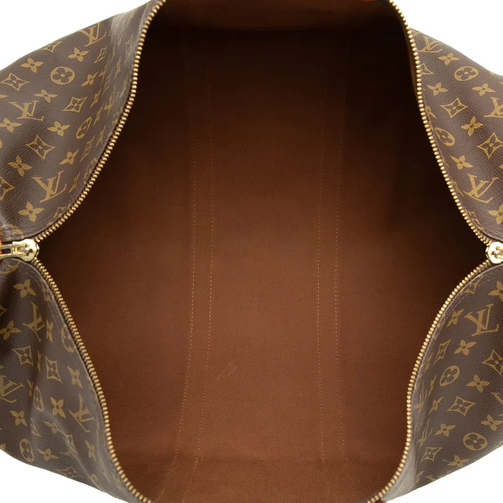 Louis Vuitton Monogram Keepall Bandouliere 55 Brown Very good - Model View