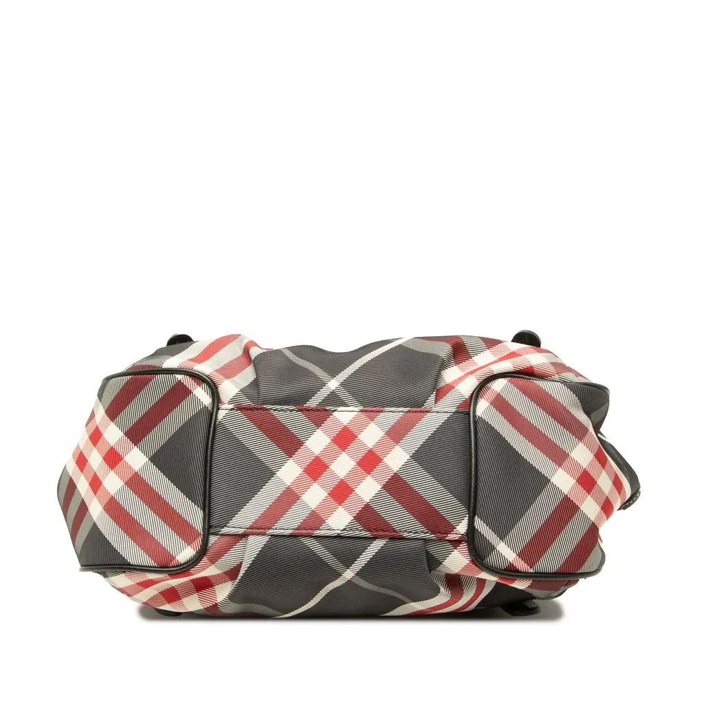 Burberry Supernova Check Nylon Satchel Black Polyamide Very good - Inside View