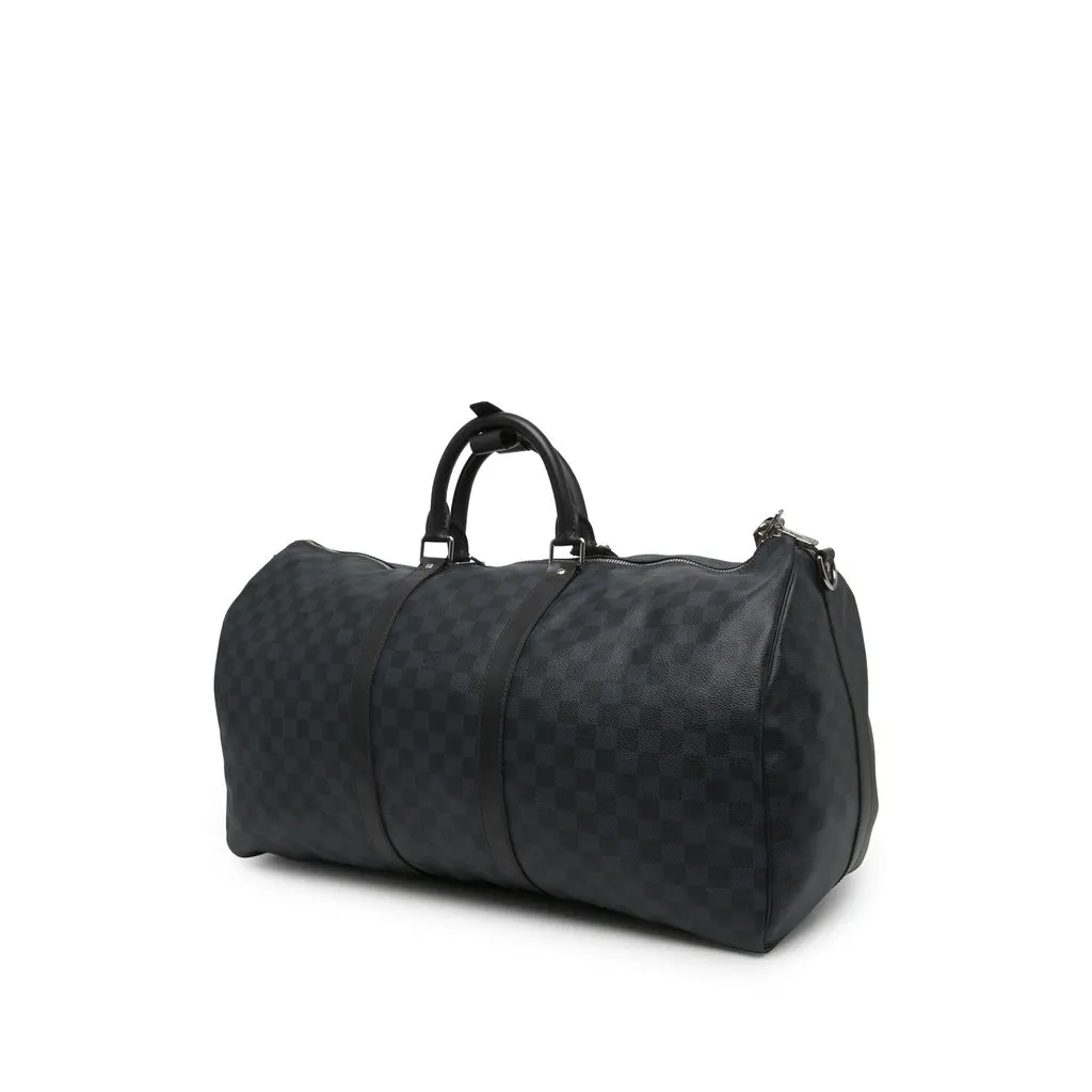 Louis Vuitton Damier Cobalt Keepall Bandouliere 55 Blue Canvas Very good - Back View