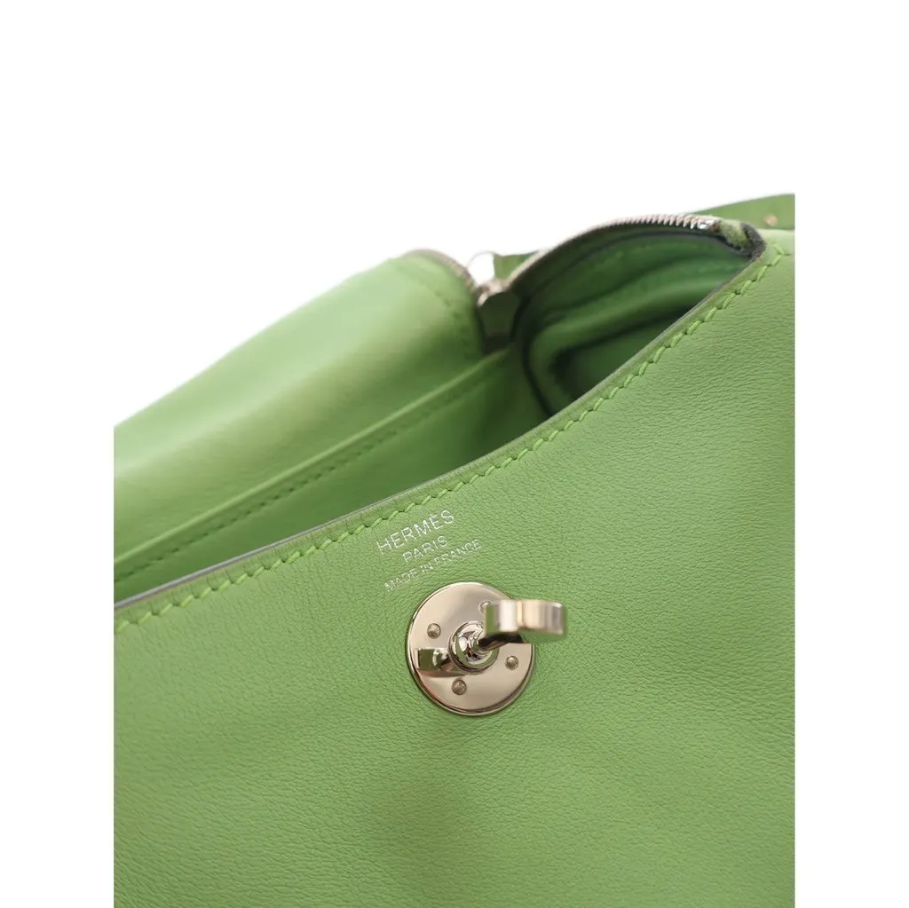 Hermès Mini Swift Lindy 20 Green Leather Good - Box View