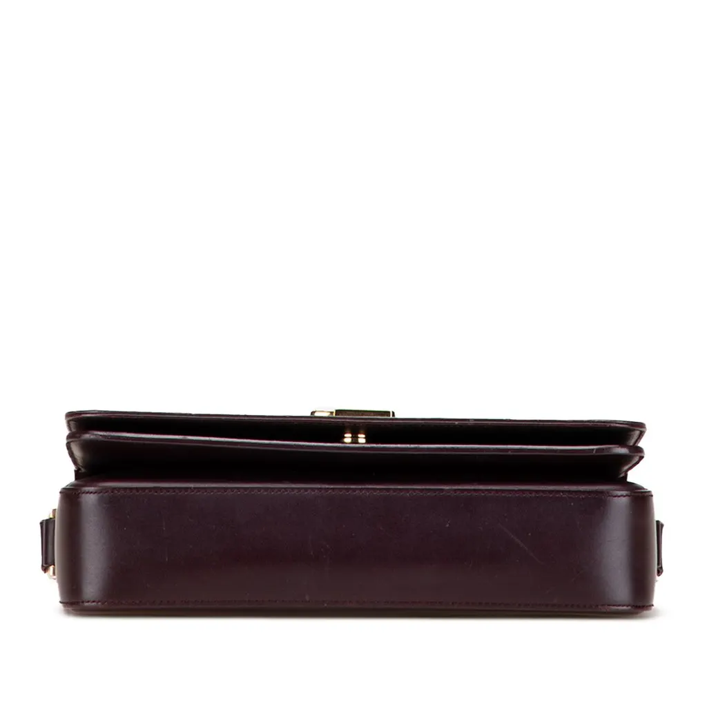 Saint Laurent Medium Leather Monogram Universite Bag Red Leather Very good - Inside View