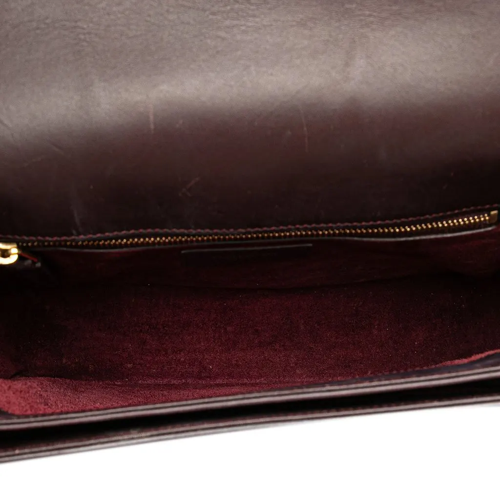 Saint Laurent Medium Leather Monogram Universite Bag Red Leather Very good - Model View