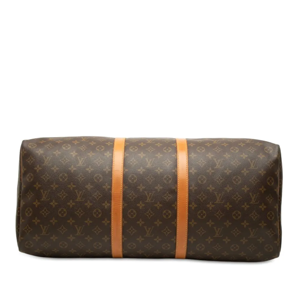Louis Vuitton Monogram Keepall 60 Brown Canvas Good - Inside View