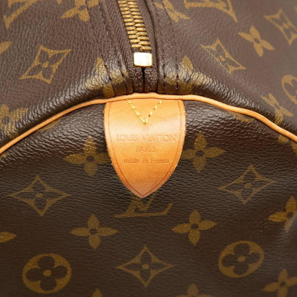 Louis Vuitton Monogram Keepall 60 Brown Canvas Good - Box View