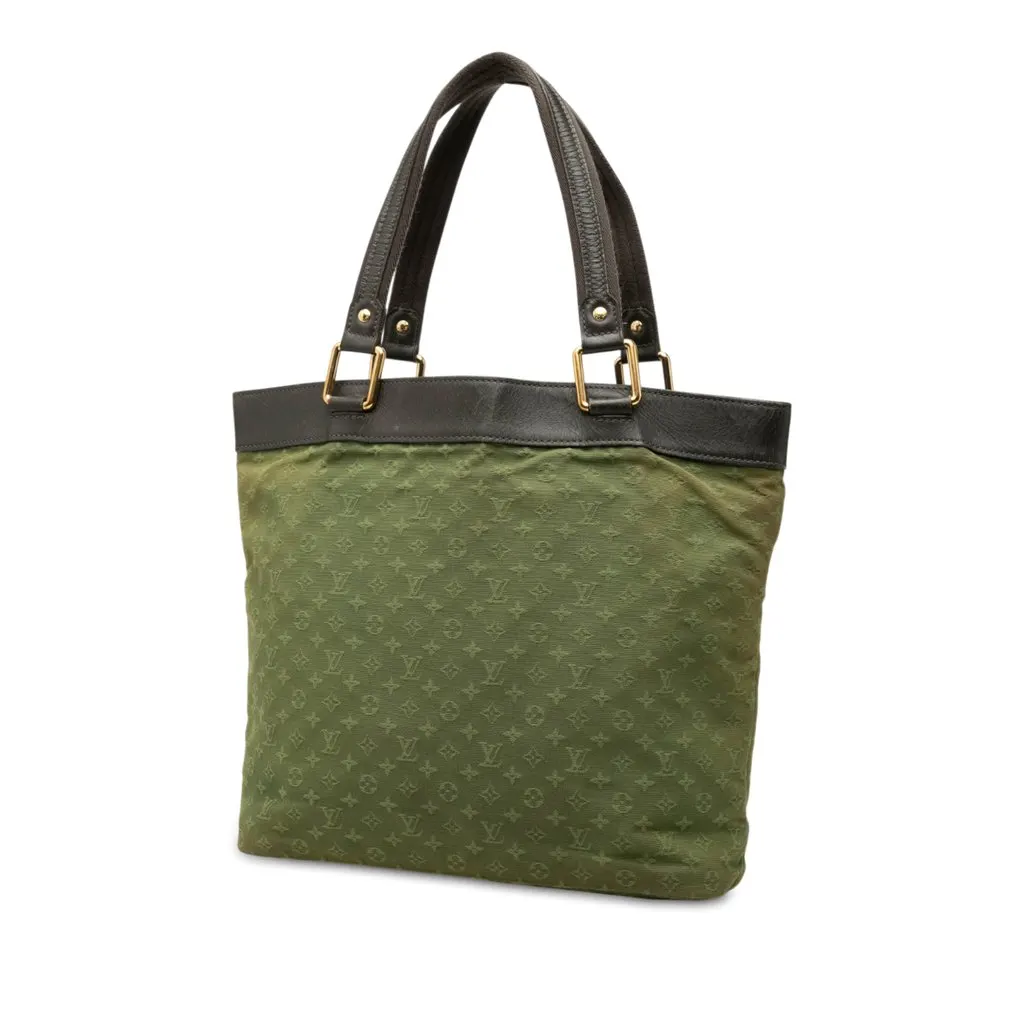 Louis Vuitton Monogram Mini Lin Lucille GM Green Very good - Back View
