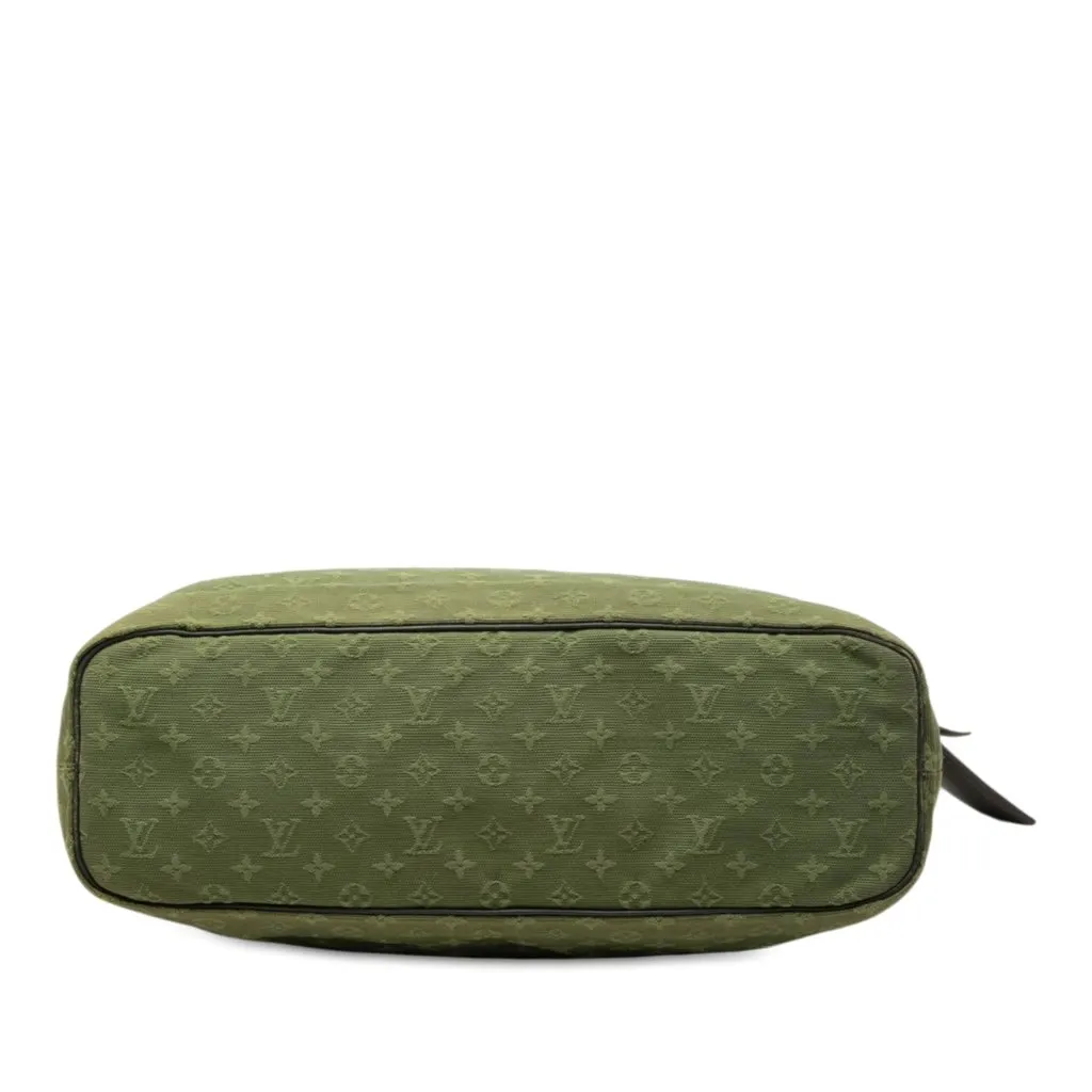Louis Vuitton Monogram Mini Lin Lucille GM Green Very good - Inside View