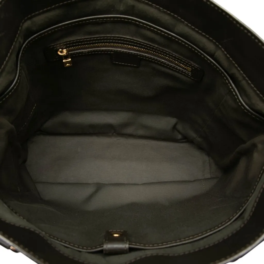 Louis Vuitton Monogram Mini Lin Lucille GM Green Very good - Model View
