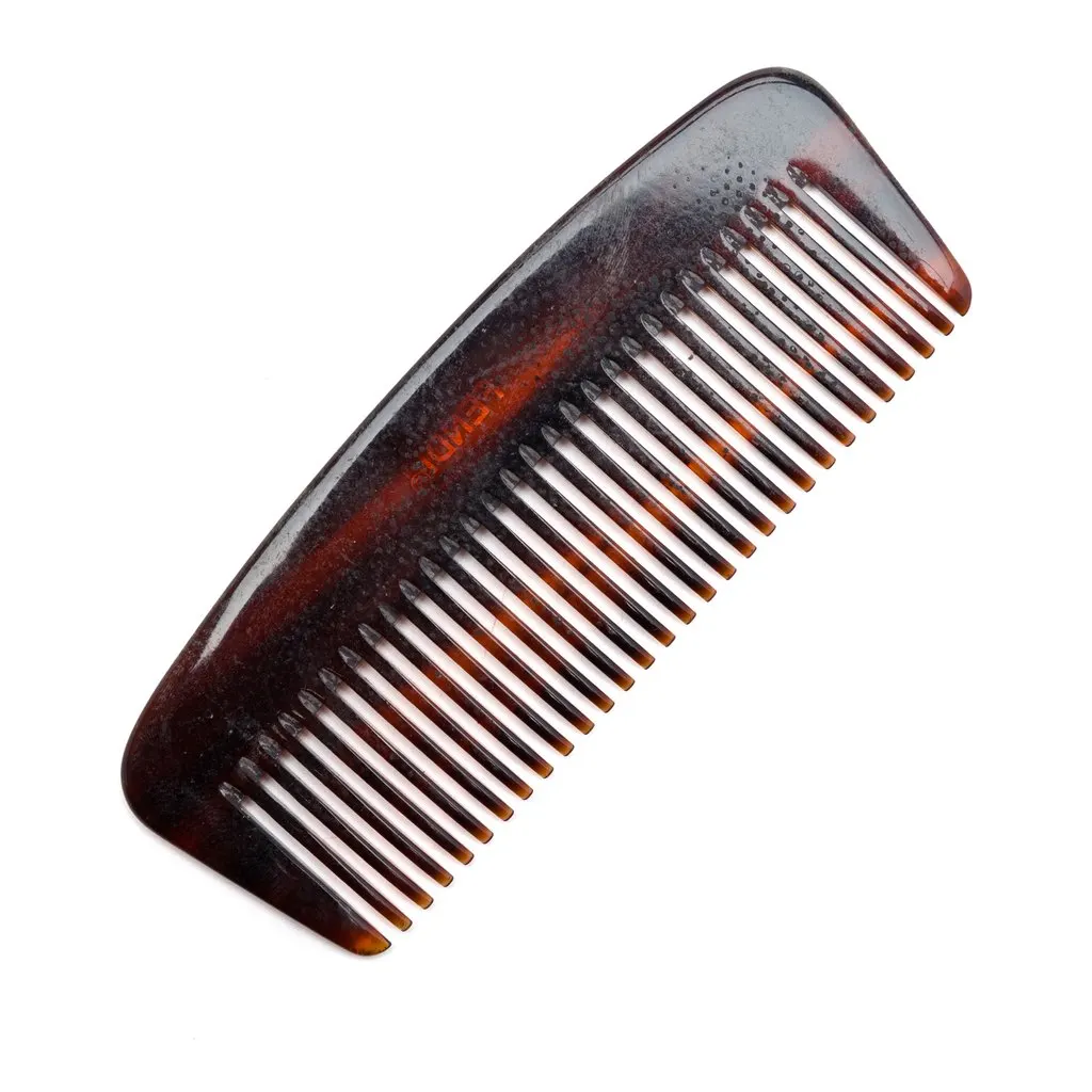 Fendi Acetate Tortoise Shell Hair Comb Brown Plastic Very good - Back View