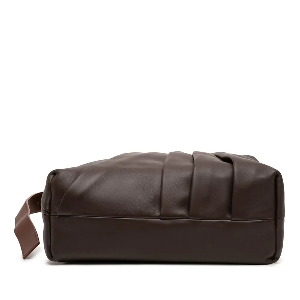 Loewe Mellow Nappa Draped Tote Brown Leather Very good - Inside View