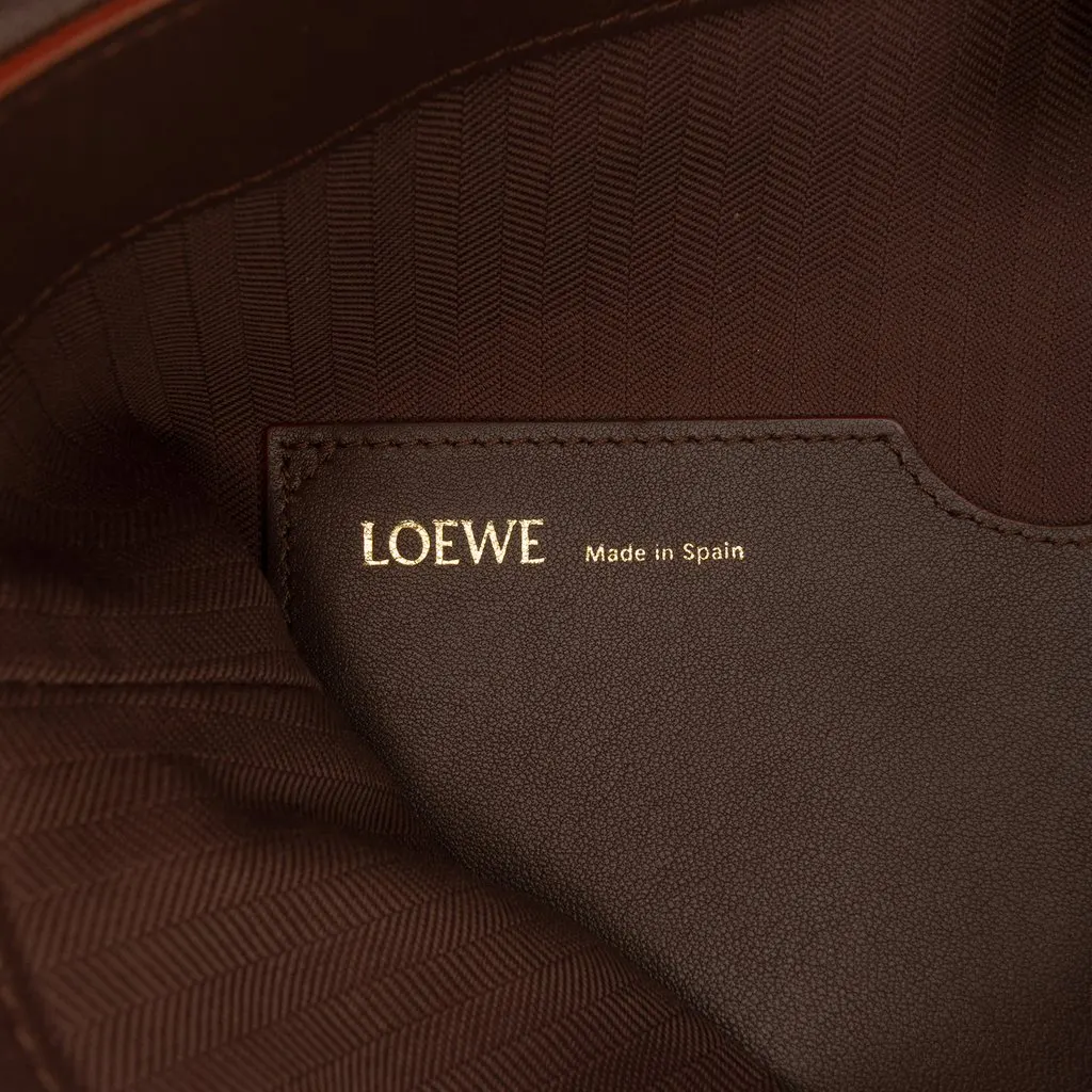 Loewe Mellow Nappa Draped Tote Brown Leather Very good - Box View
