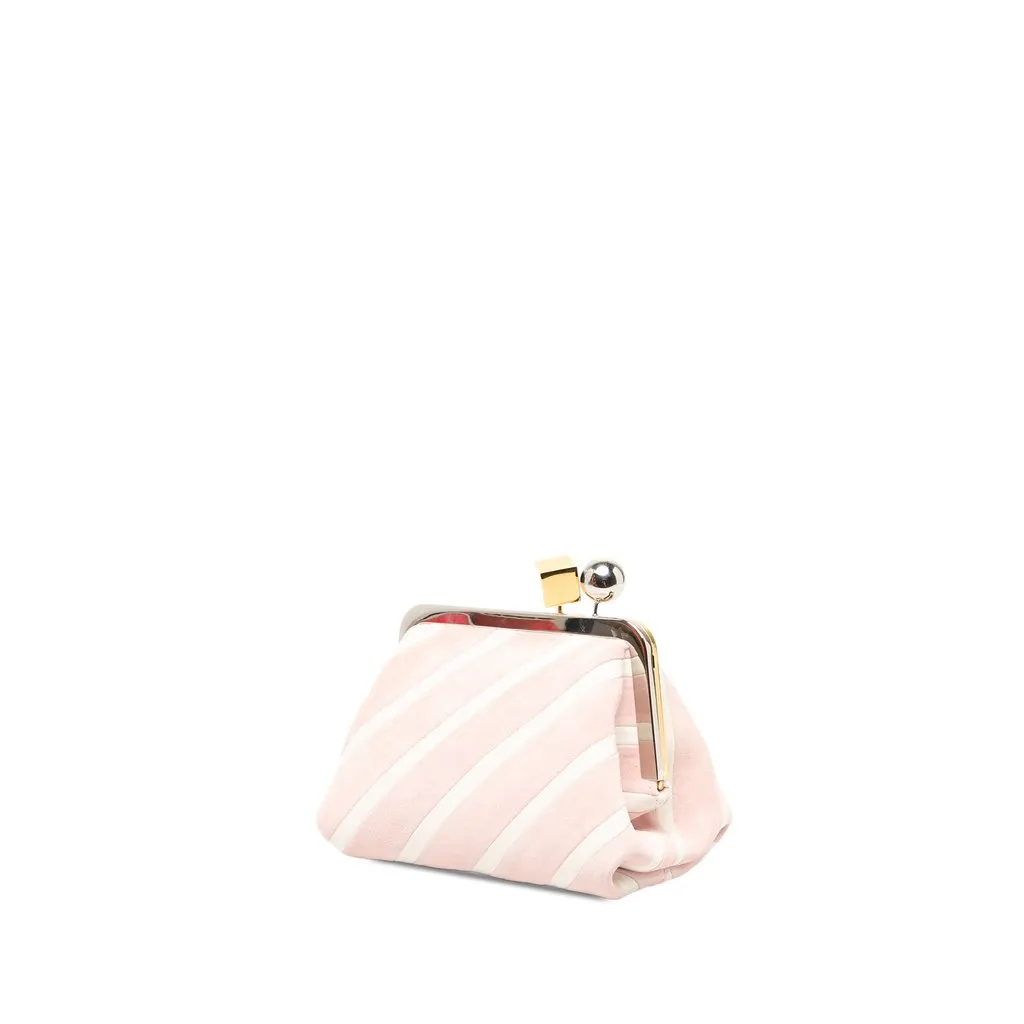 Jacquemus Suede and Leather The Berlingot Shoulder Bag Pink Suede Very good - Back View