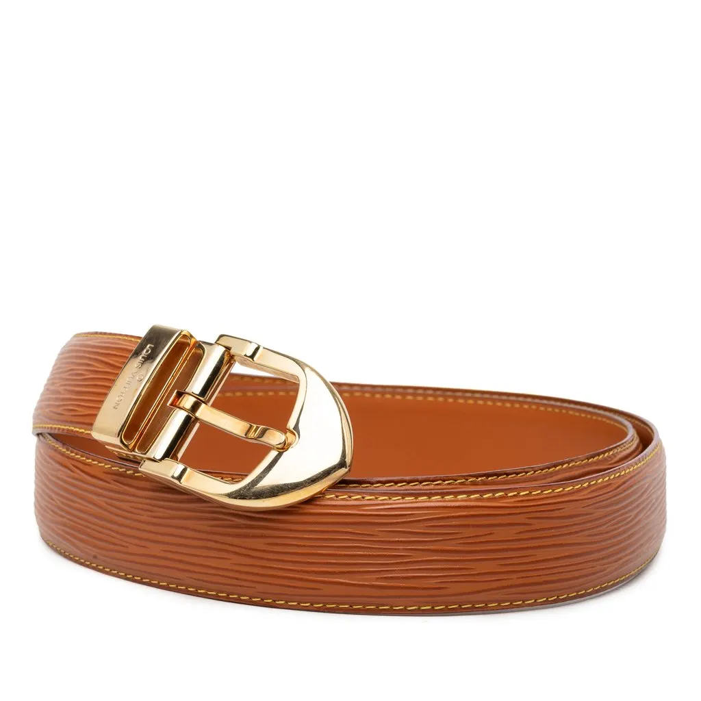 Louis Vuitton Epi Ceinture Belt Brown Leather Very good - Back View