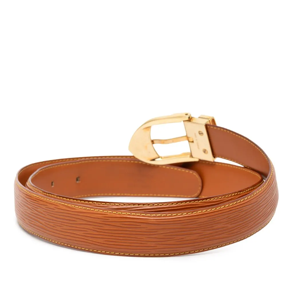 Louis Vuitton Epi Ceinture Belt Brown Leather Very good - Inside View