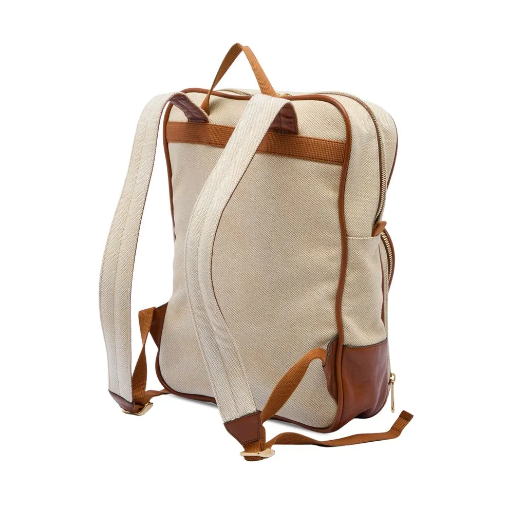 Gucci Canvas Web Backpack Beige Canvas Very good - Back View