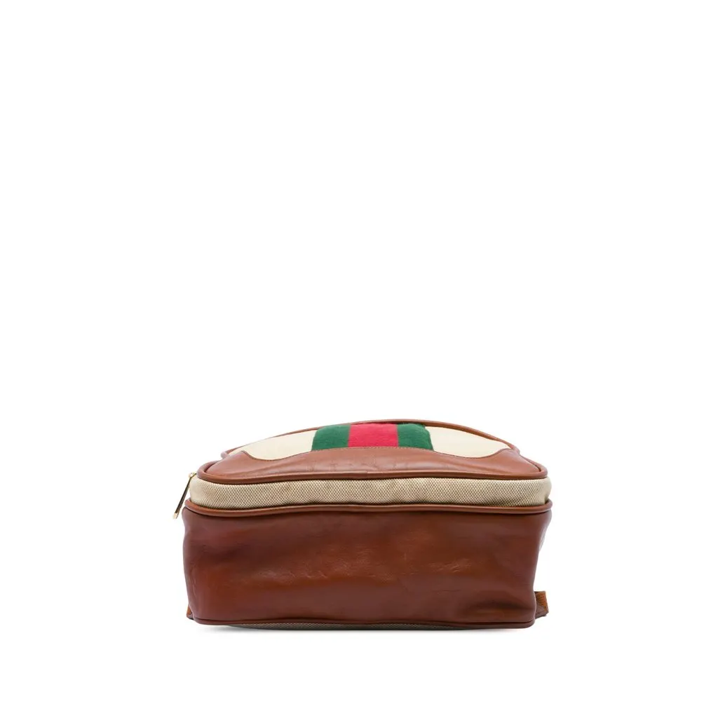 Gucci Canvas Web Backpack Beige Canvas Very good - Inside View