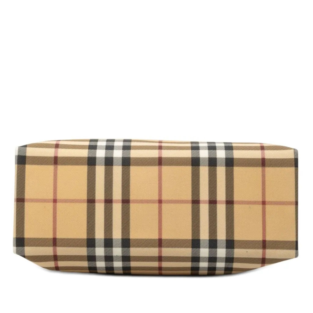 Burberry House Check Coated Canvas Tote Beige Very good - Inside View