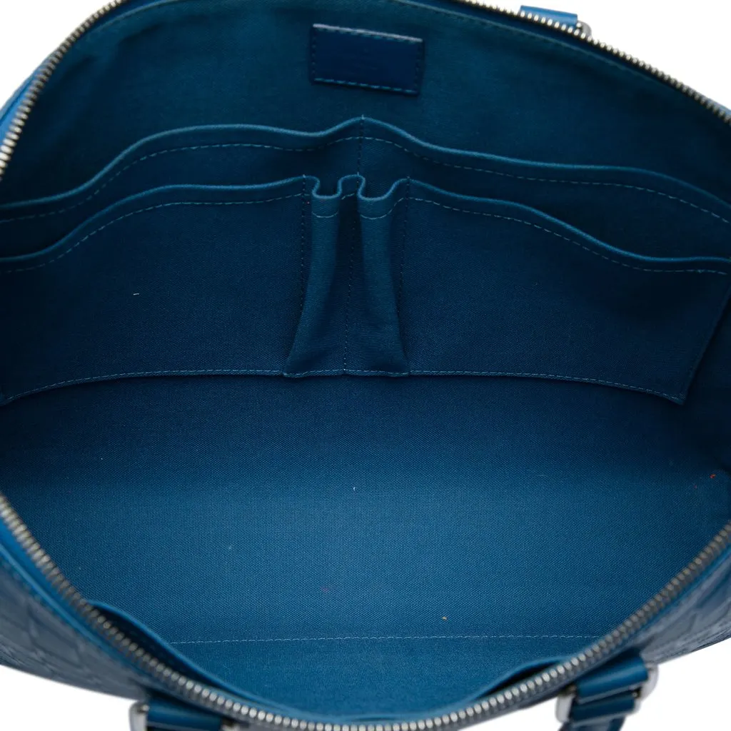Louis Vuitton Damier Infini Porte Documents Jour Blue Leather Very good - Model View