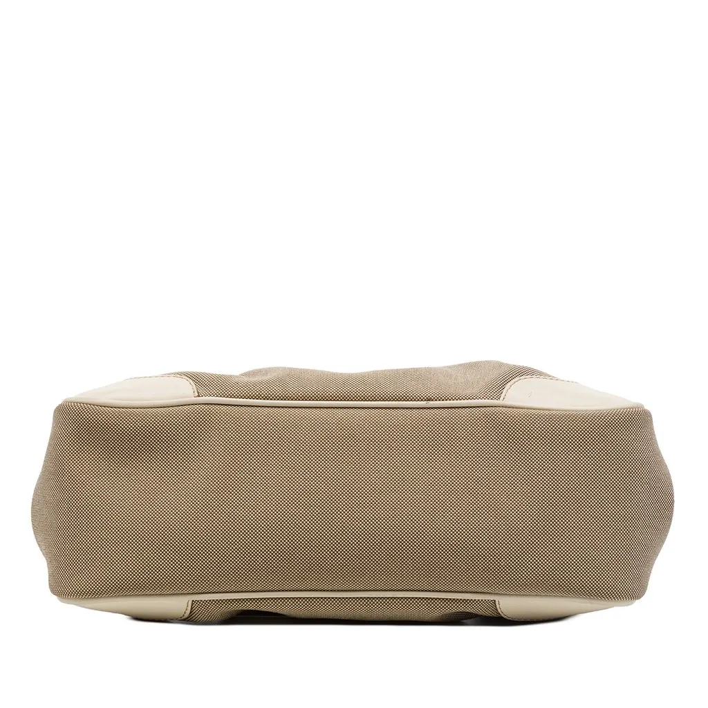 Prada Canvas Canapa Logo Frame Clutch Beige Canvas Very good - Inside View