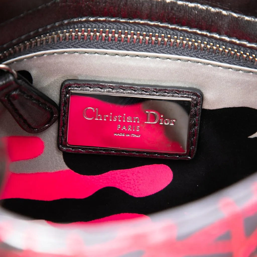 Dior Anselm Reyle Mini Metallic Lambskin Cannage Lady Dior MultiColor Leather Very good - Box View