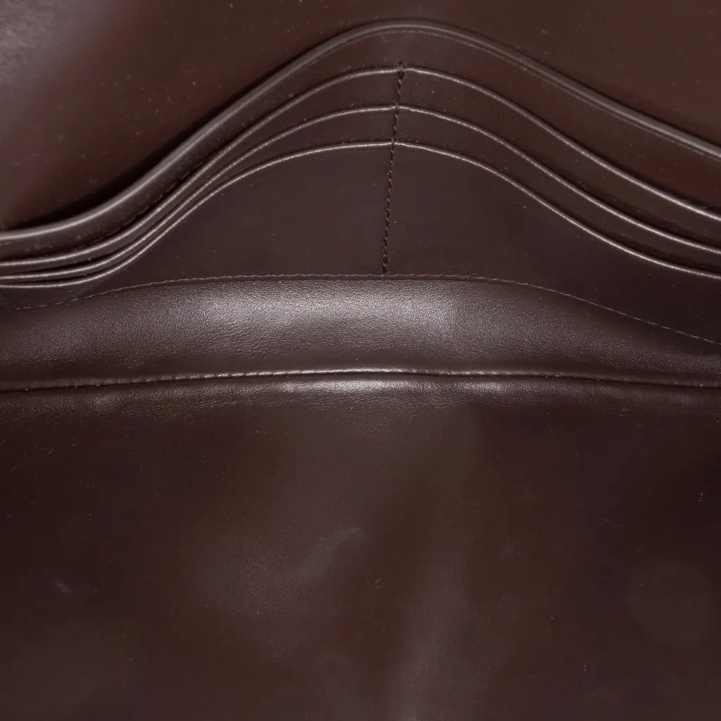 Bottega Veneta Lambskin Intrecciato Andiamo Clutch Brown Leather Very good - Model View