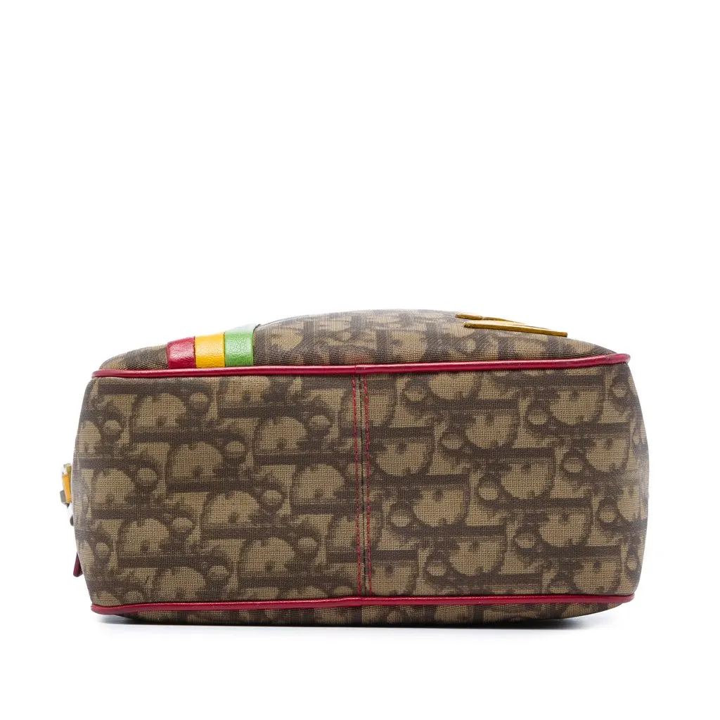 Dior Diorissimo Trotter Coated Canvas Rasta Crossbody Brown Very good - Inside View