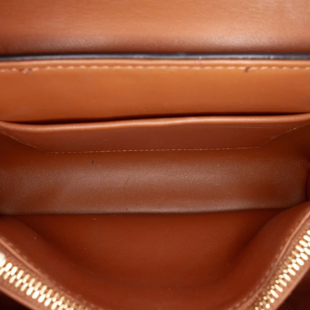 Celine Teen Triomphe Coated Canvas Nino Bag Brown Very good - Model View