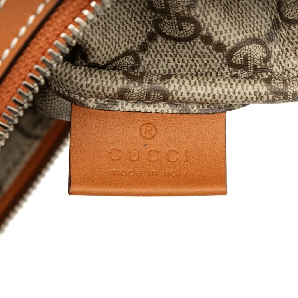 Gucci Canvas Logo Clutch Beige Very good - Box View