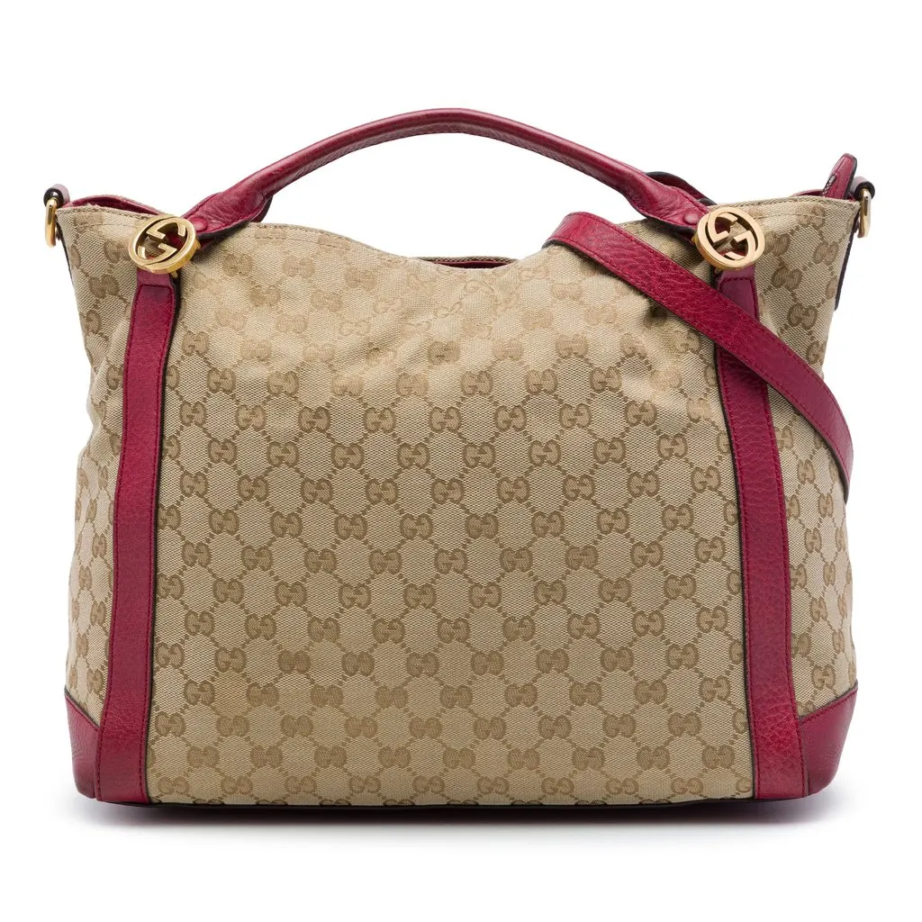 Gucci GG Canvas Miss GG Satchel Beige Canvas Very good - Front View