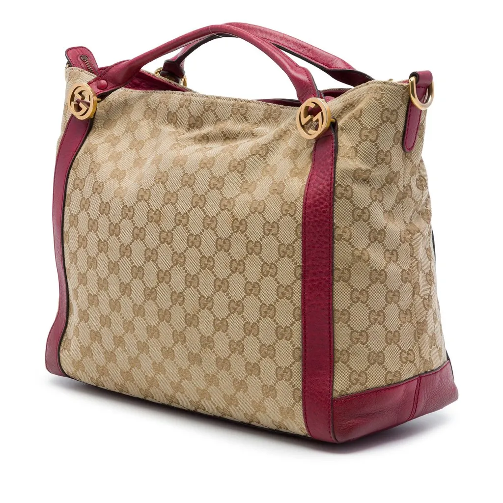 Gucci GG Canvas Miss GG Satchel Beige Canvas Very good - Back View