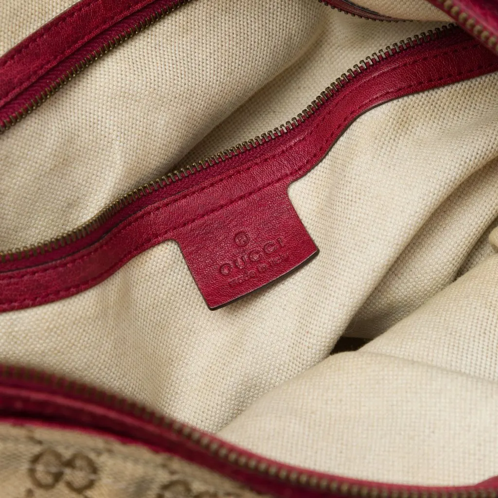 Gucci GG Canvas Miss GG Satchel Beige Canvas Very good - Box View