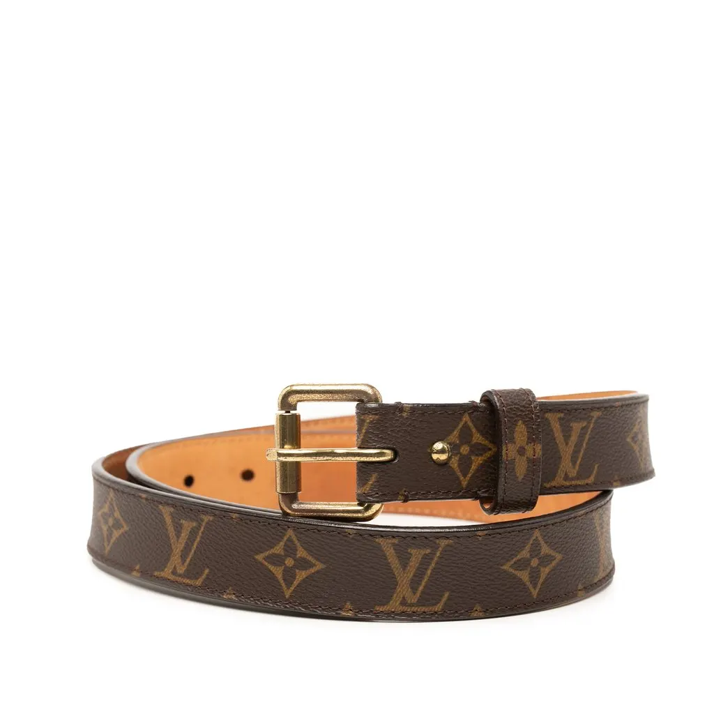 Louis Vuitton Monogram Ellipse Belt Brown Very good - Front View