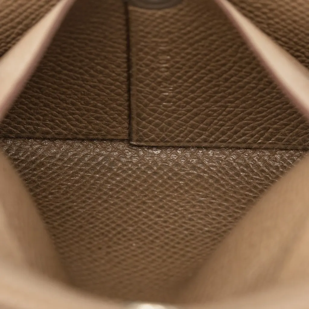Hermès Epsom Bastia Change Purse Brown Leather Very good - Box View