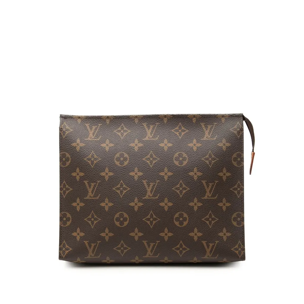 Louis Vuitton Monogram Toiletry Pouch 26 Brown Very good - Front View