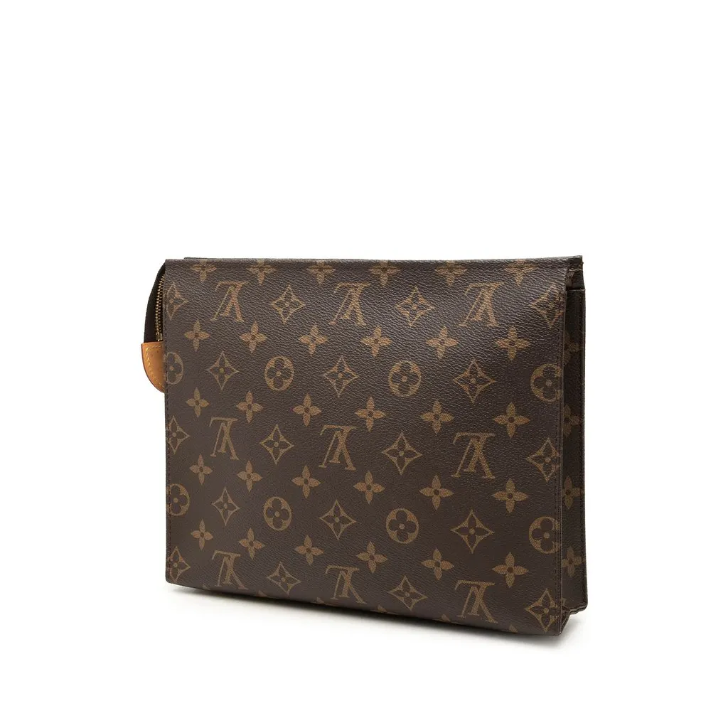 Louis Vuitton Monogram Toiletry Pouch 26 Brown Very good - Back View