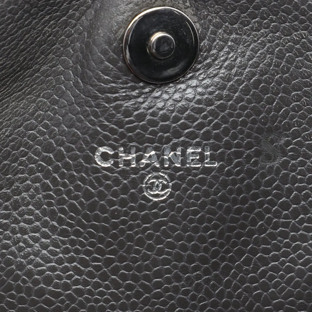 Chanel CC Caviar Half Moon Wallet on Chain MultiColor Leather Very good - Box View