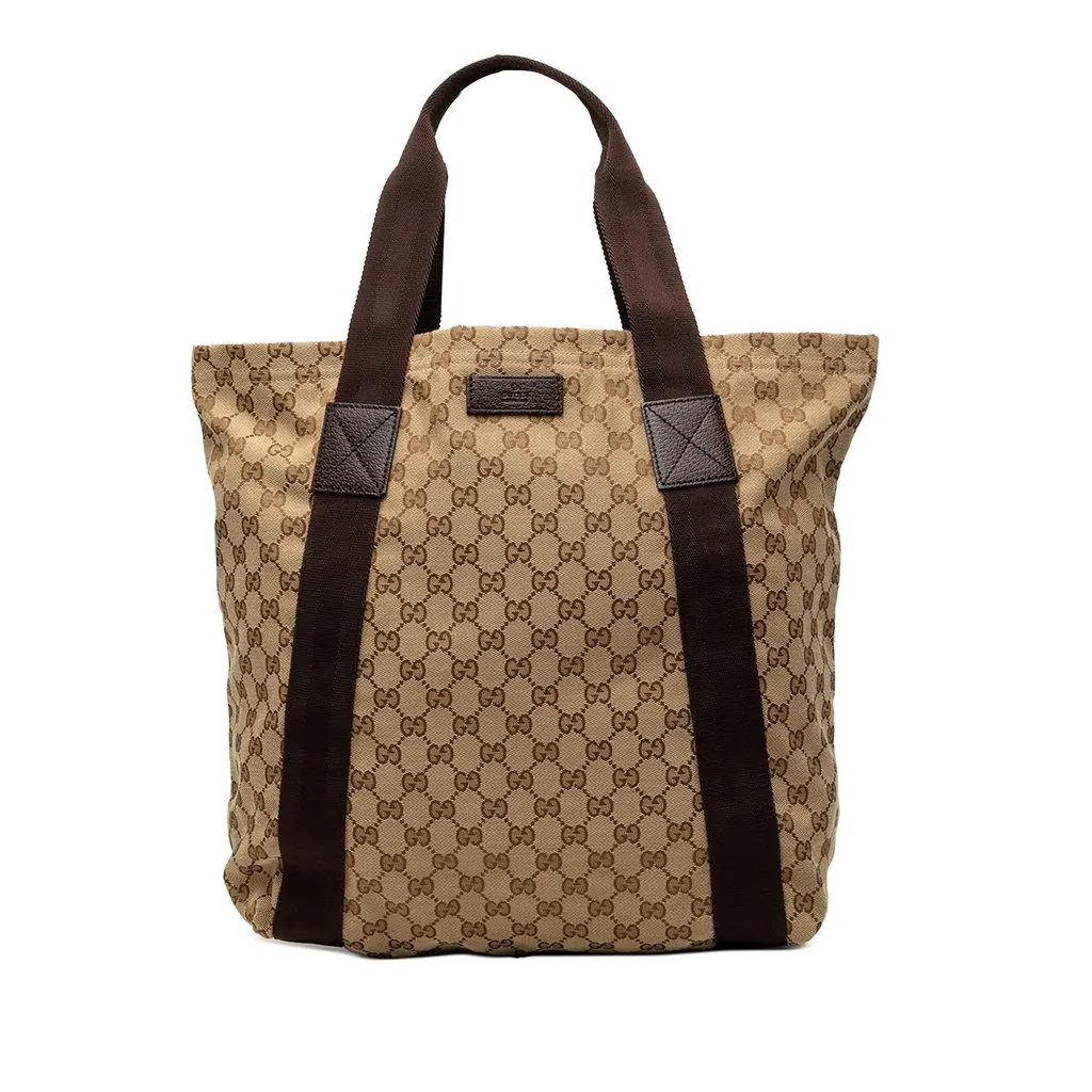 Gucci GG Canvas Tote Beige Canvas Very good - Front View